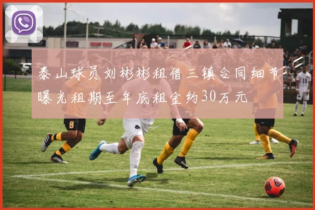 泰山球员刘彬彬租借三镇合同细节曝光租期至年底租金约30万元
